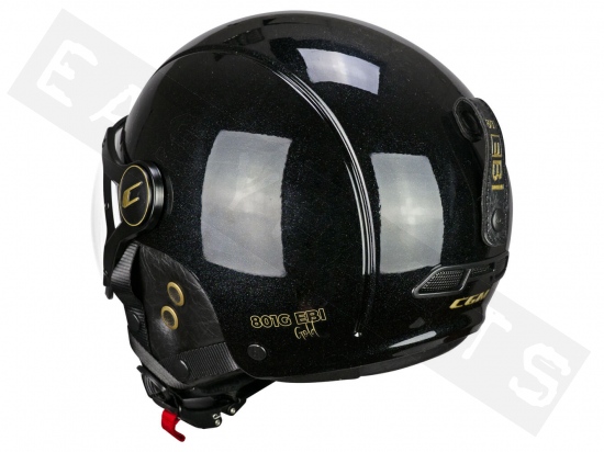 Helm E-Bike CGM 801G EBI GOLD zwart/ goud  (gevormd vizier)